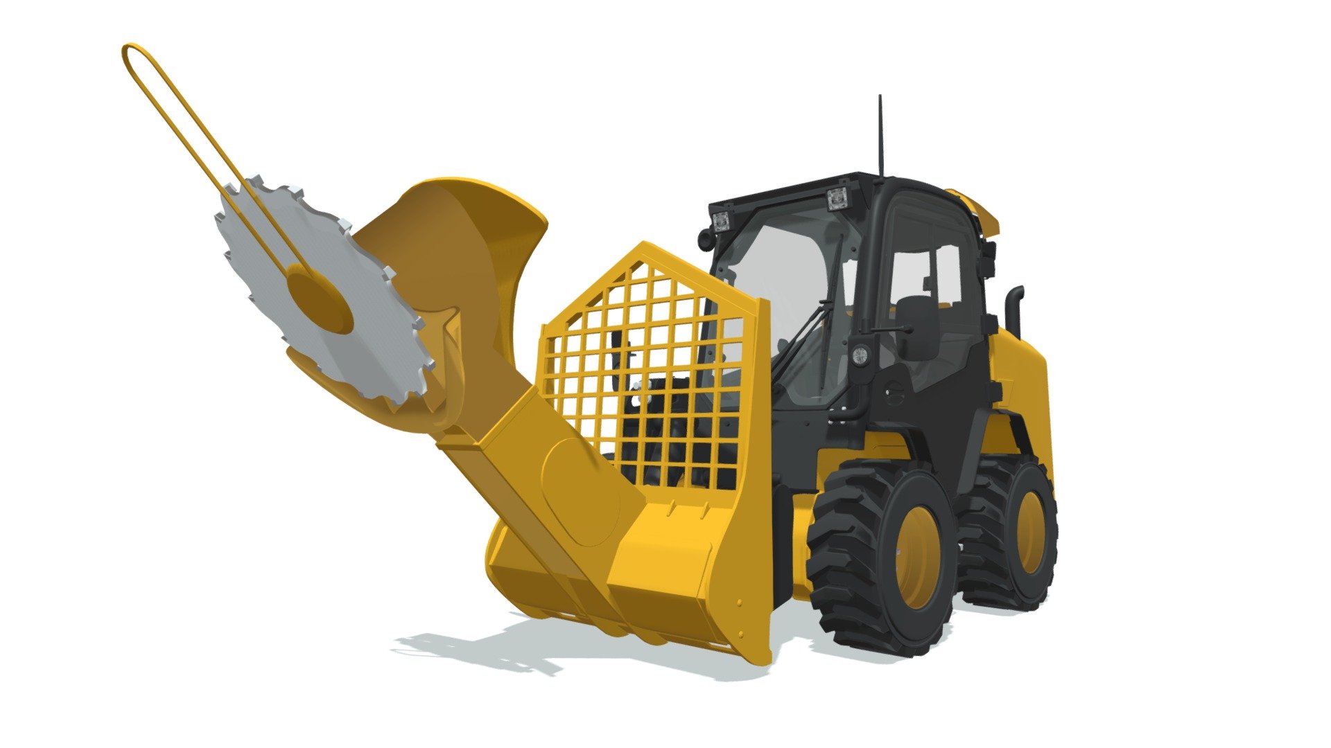 Skid Steer Loader Tree Cutter