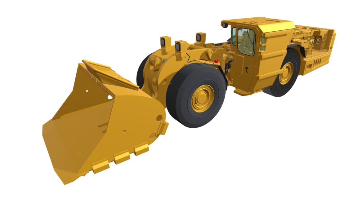 underground mining loader 3d model