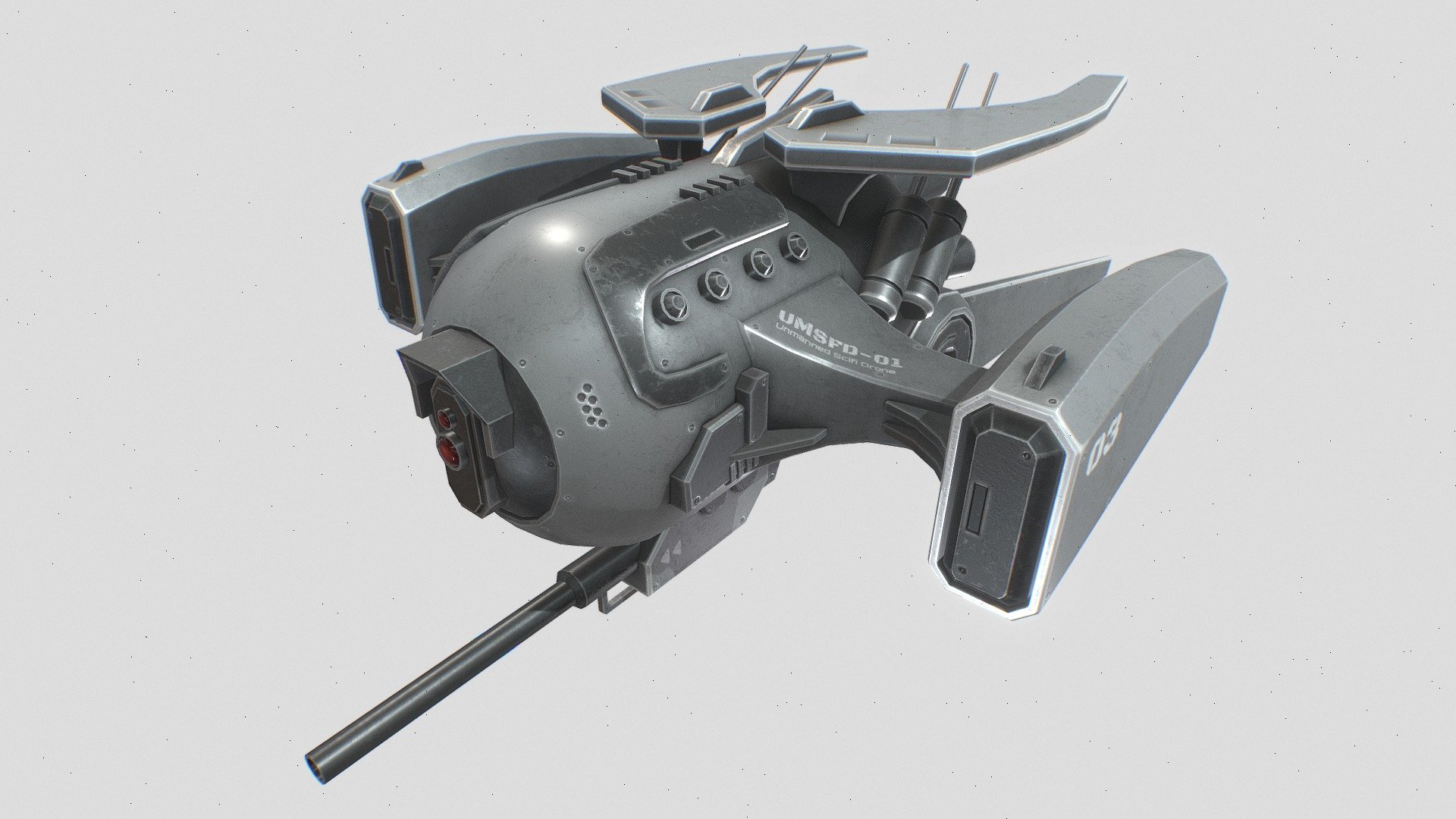 Unmanned Scifi Drone