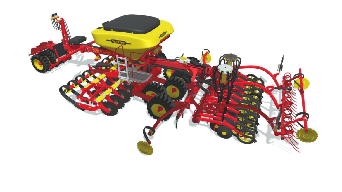 vaderstad seed drill 3d model