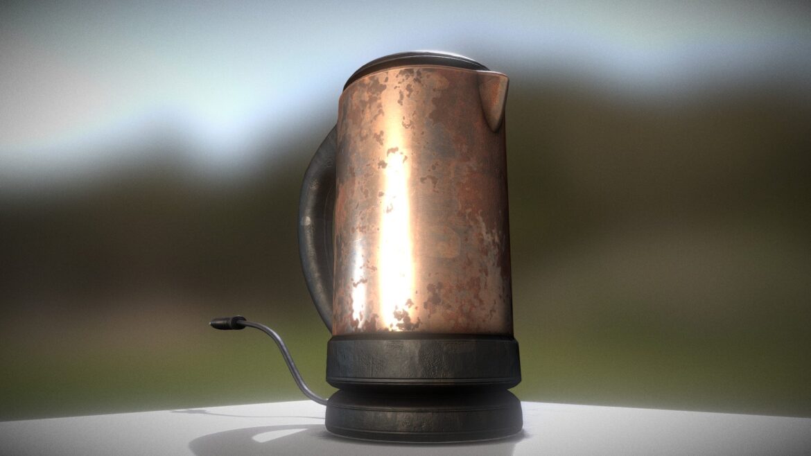waterboiler old rusty version 3d model