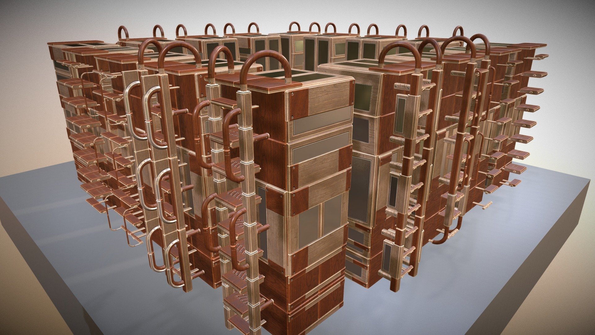 Sci-Fi Ladders Animation
