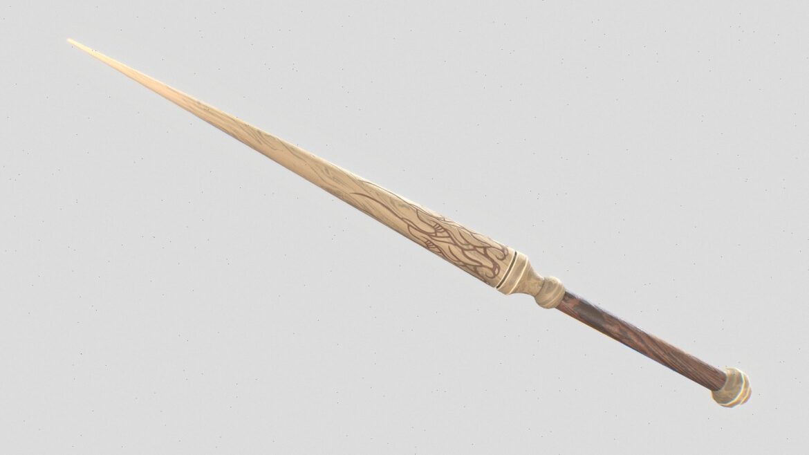 wooden sword 3d model