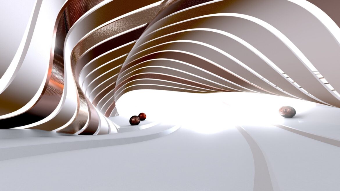 abstract scene 3d model