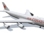 air canada boeing 747 3d model
