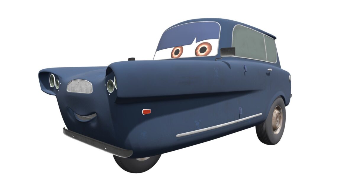 Cars 2 Tomber 3d Model - Cars 2 Tomber 3D model with detailed forklift arms and expressive headlights