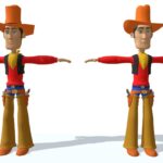 Cartoon Cowboy Character