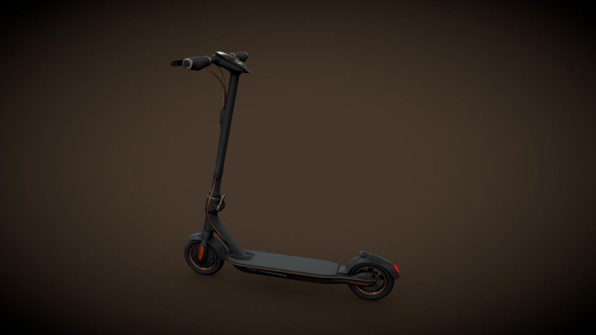 electric scooter 3d model