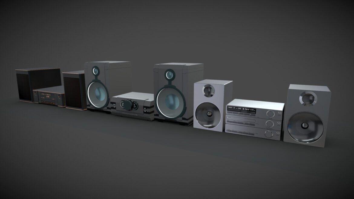 hi fi mini pack 3d model