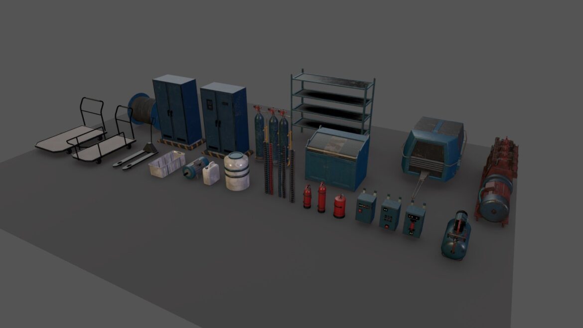 industrial stuff pack 3d model