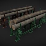 Industrial wood rack