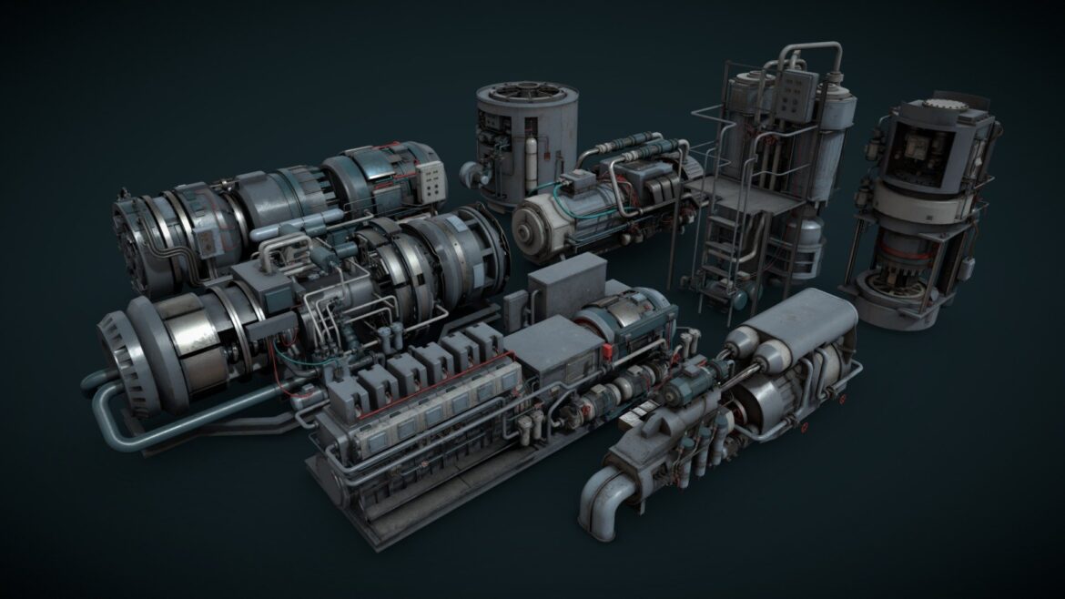 machinery devices pack vol3 3d model