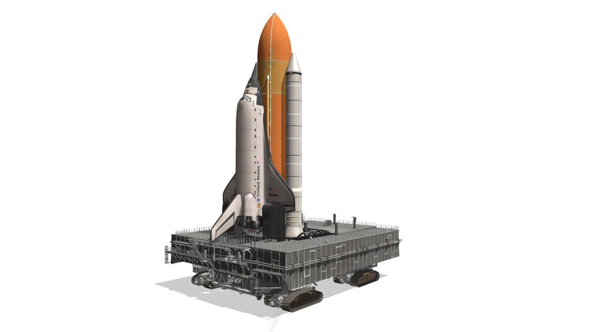 nasa shuttle launch pad 3d model