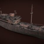 OId rusted abandoned vessel