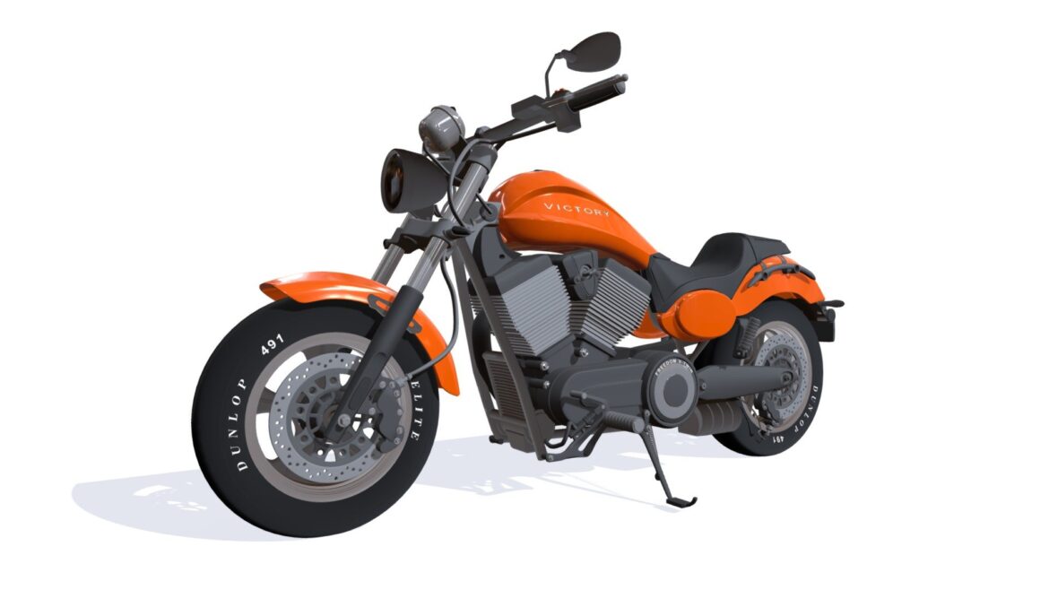 polaris victory judge motorcycle 3d model