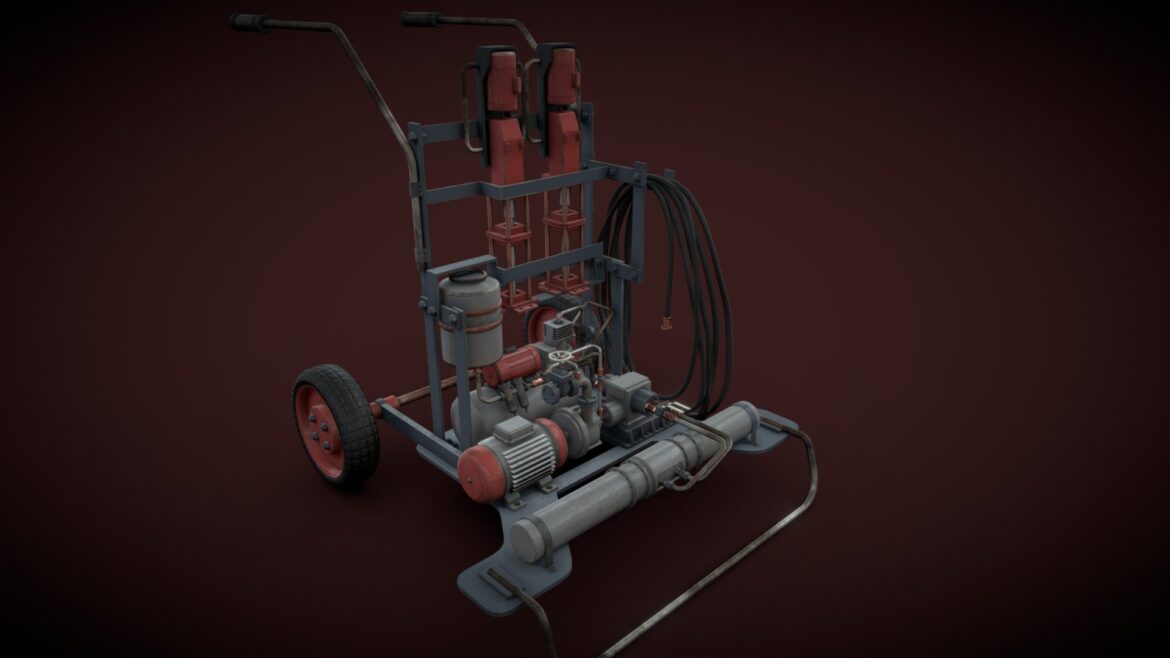portable industrial device 3d model
