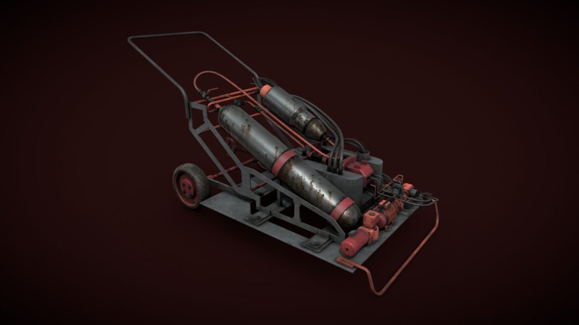 portable machinery device 3d model