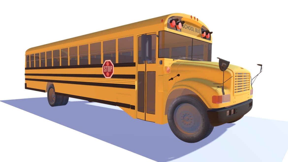 school bus 3d model