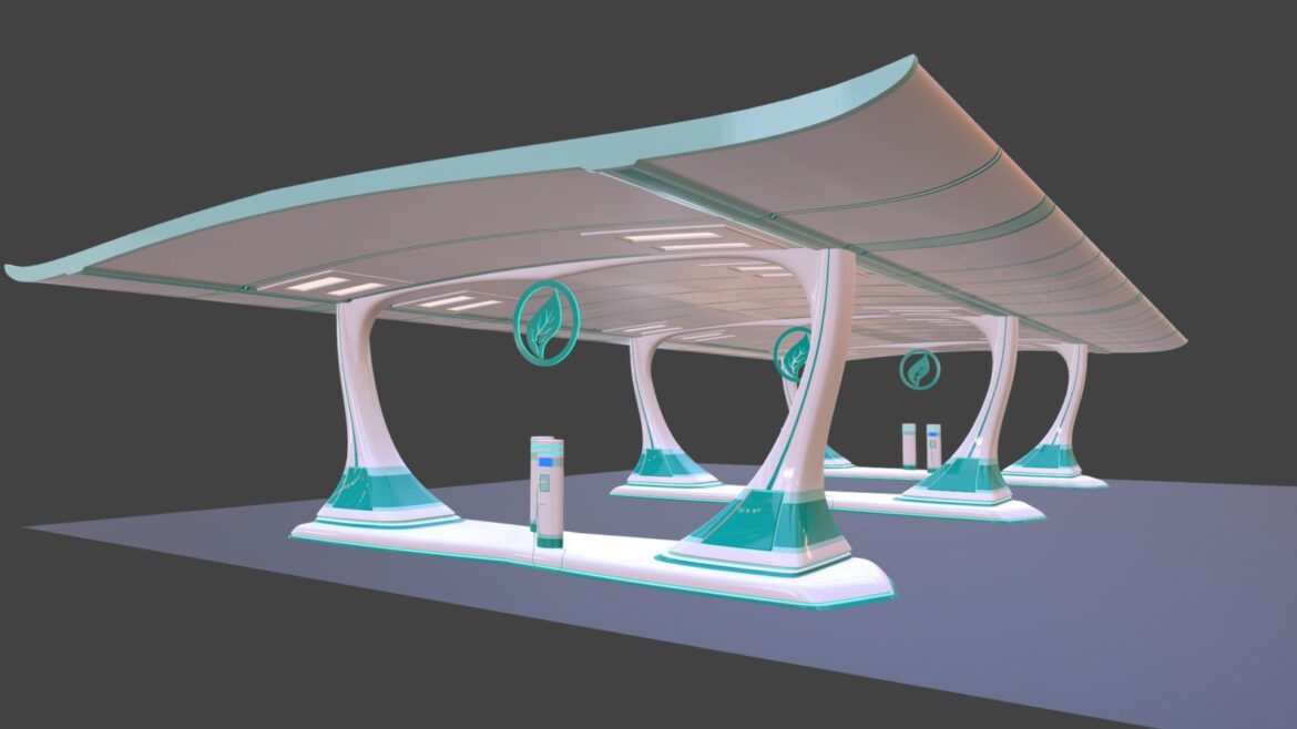 solar charger 3d model