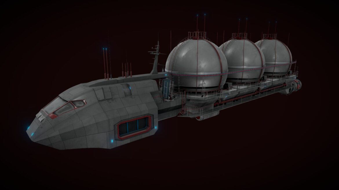 space gas carrier 3d model