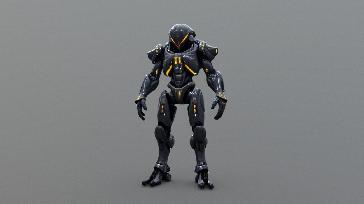 alien robot 3d model