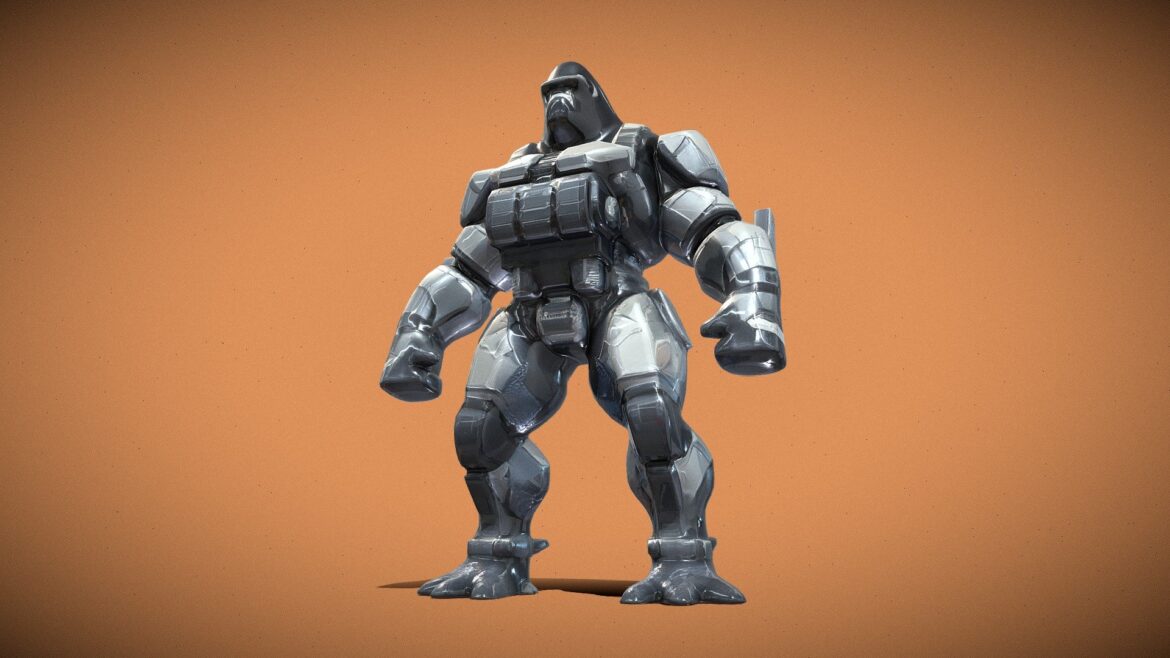 armored gorilla 3d model
