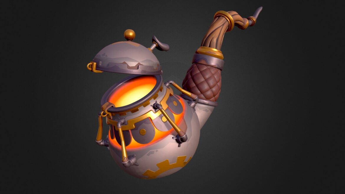 blacksmiths smoking pipe a 3d model