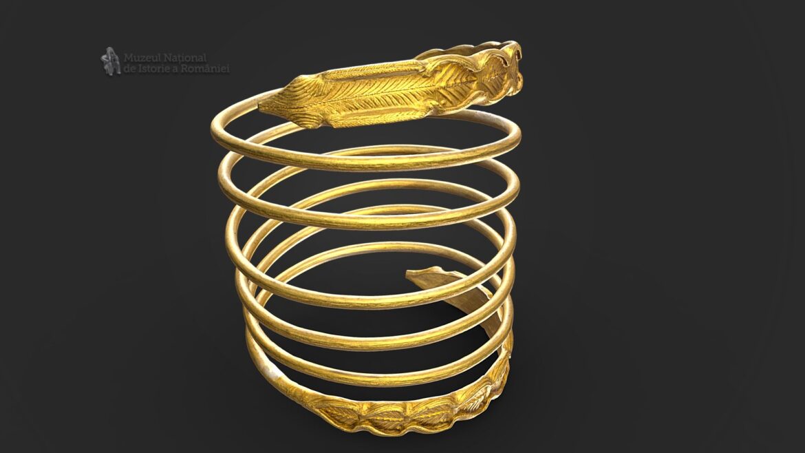 brara spiralic de aur nr 1 3d model