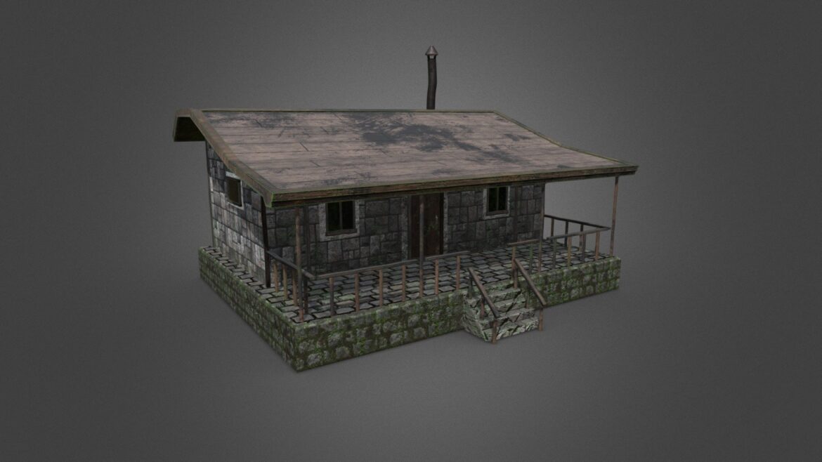 cabin house 3d model