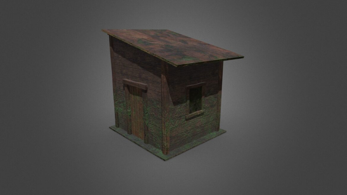 cabin shed 3d model