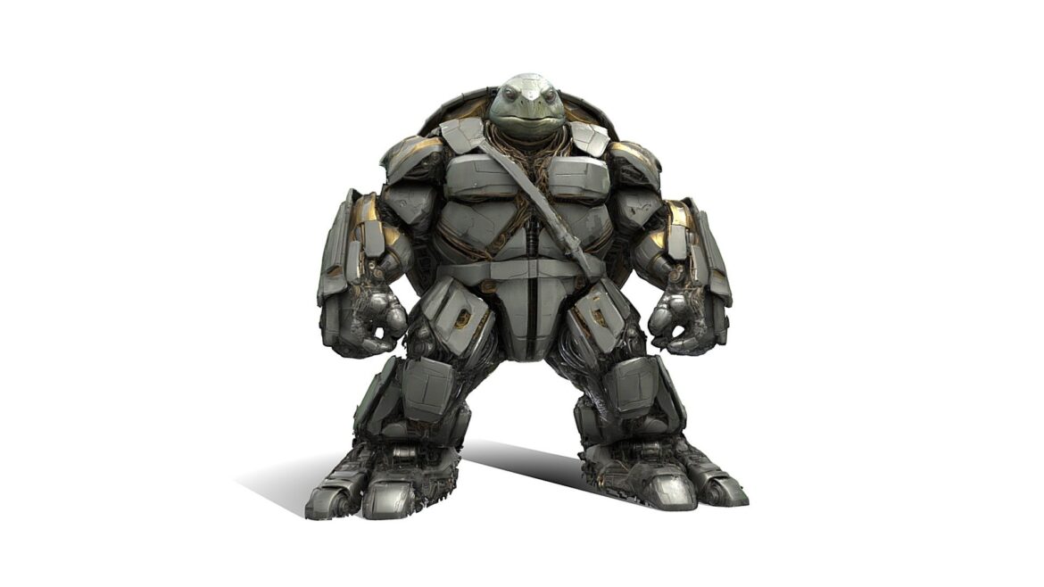 colosal turtle titan 3d model