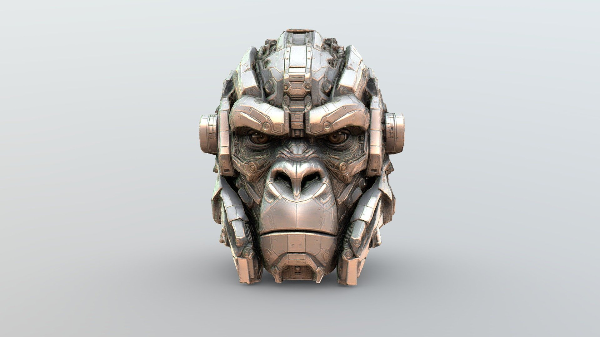 Cyber Gorilla HUD helmet