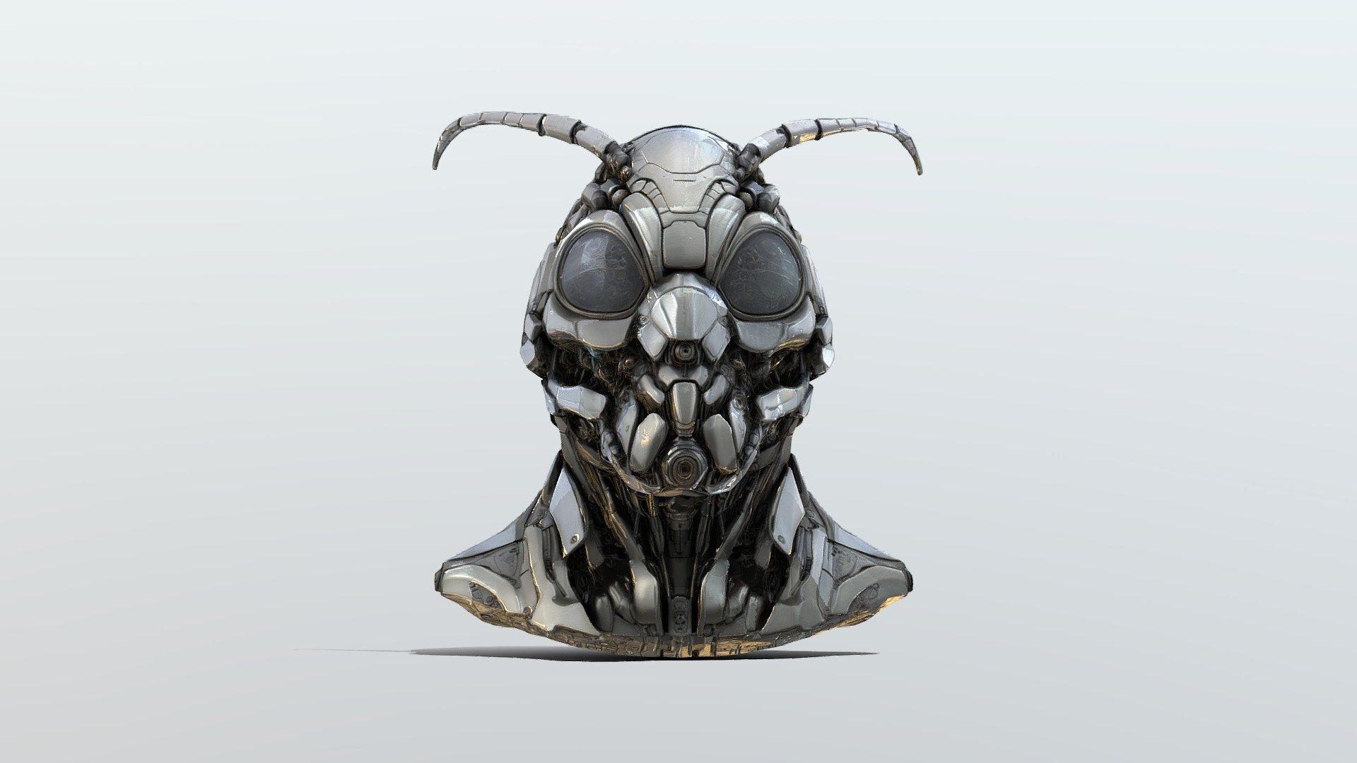 Cyber Insectoid Sentinel helmet