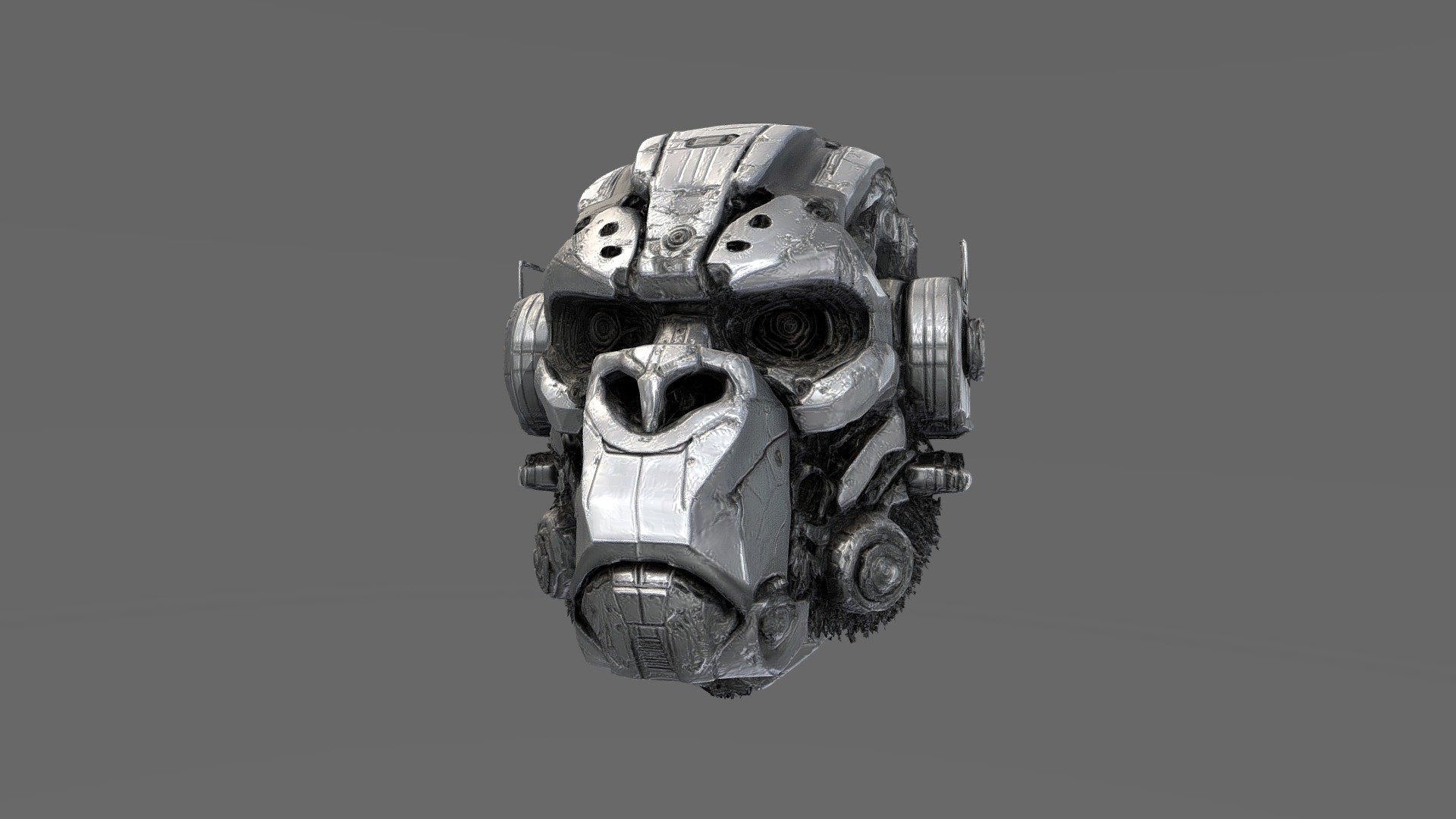 Cybernetic Gorilla Helmet