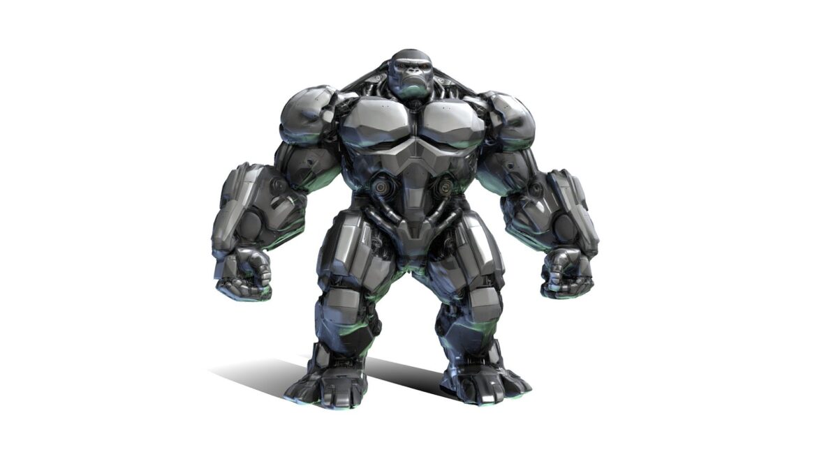 cybernetic gorilla warrior 3d model