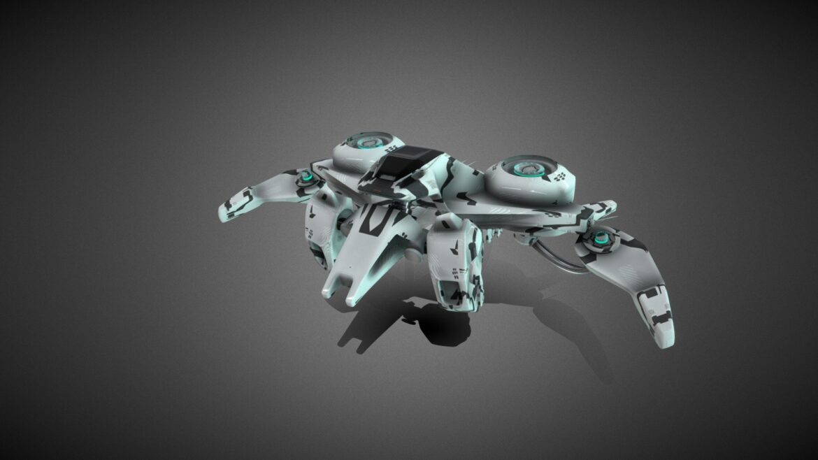 mech drone 3d model