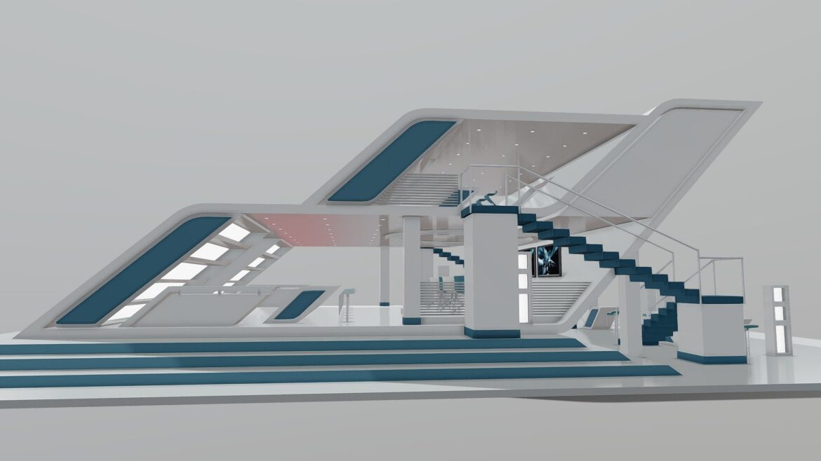 exhibition stand 3d model
