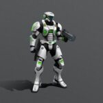 Exoskeletal Uniformed Soldier