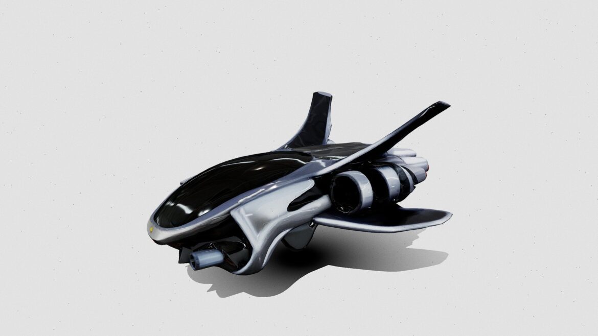 ferrari spaceship 3d model