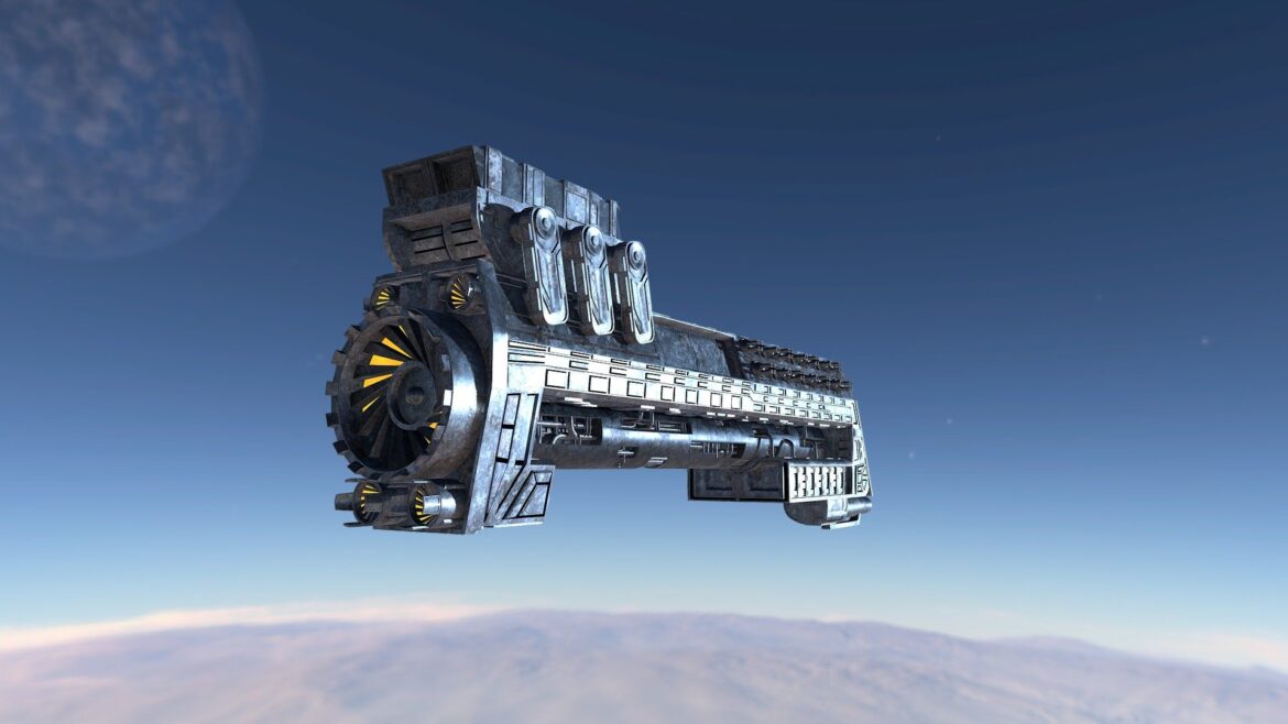 furistic spaceship hwbc conqueror 3d model