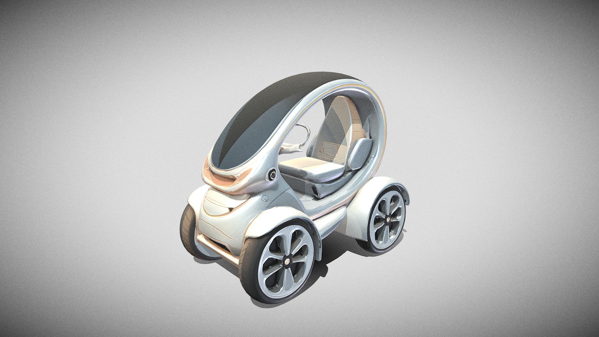 Futuristic compact car
