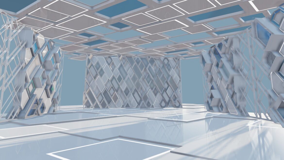 futuristic interior 5004 3d model