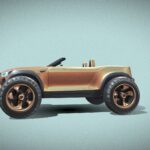 Futuristic off-road vehicle