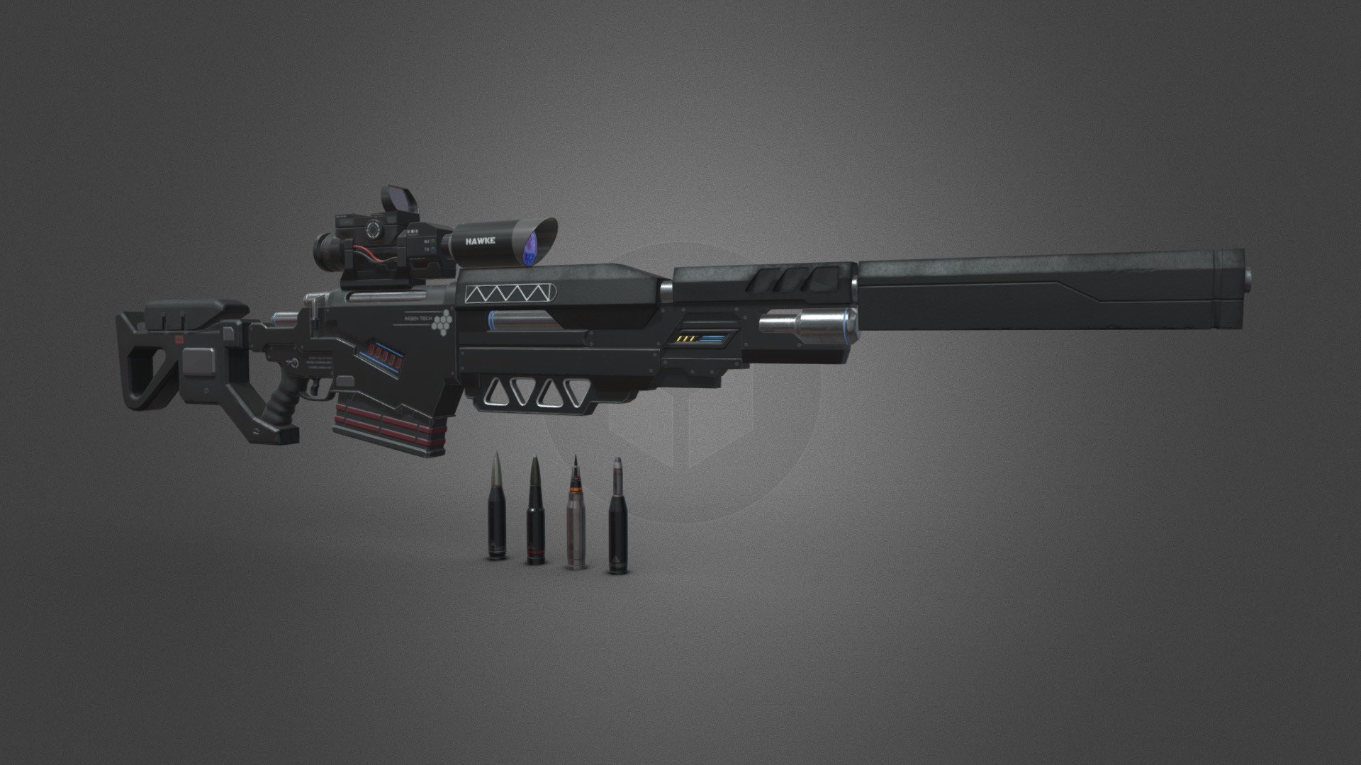 Futuristic Sci-Fi Sniper