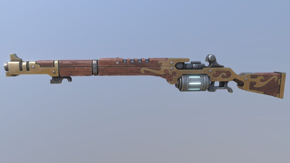 galvanic rifle 3d model