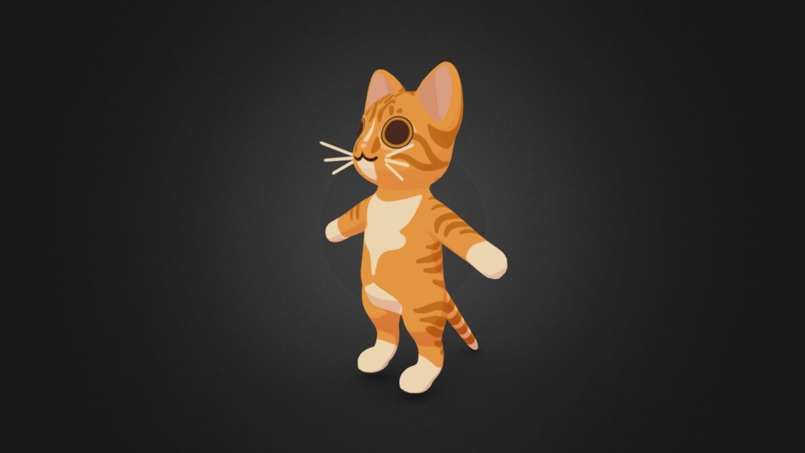 gumbo the cat 3d model