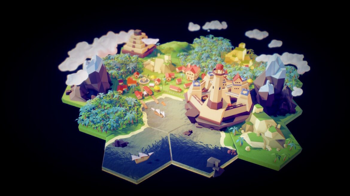 splash art bunny island 3d model