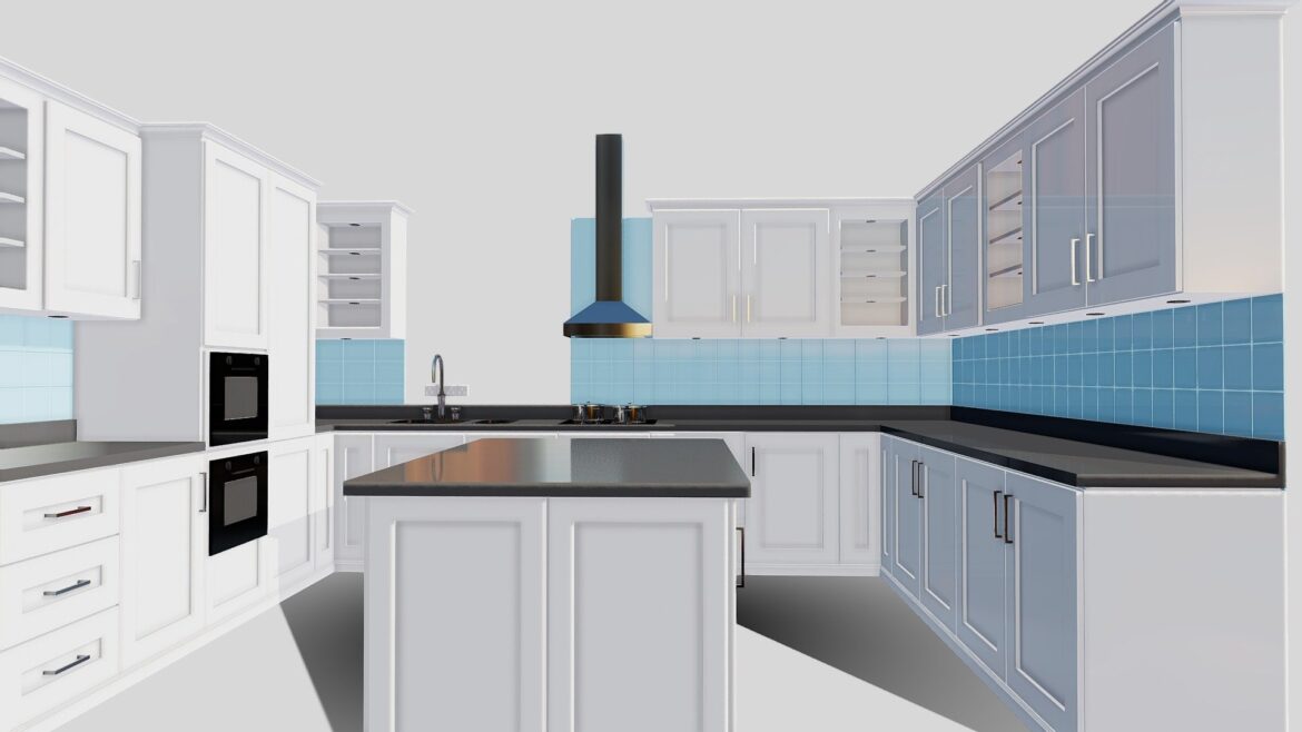 kitchen cabinets 001 3d model