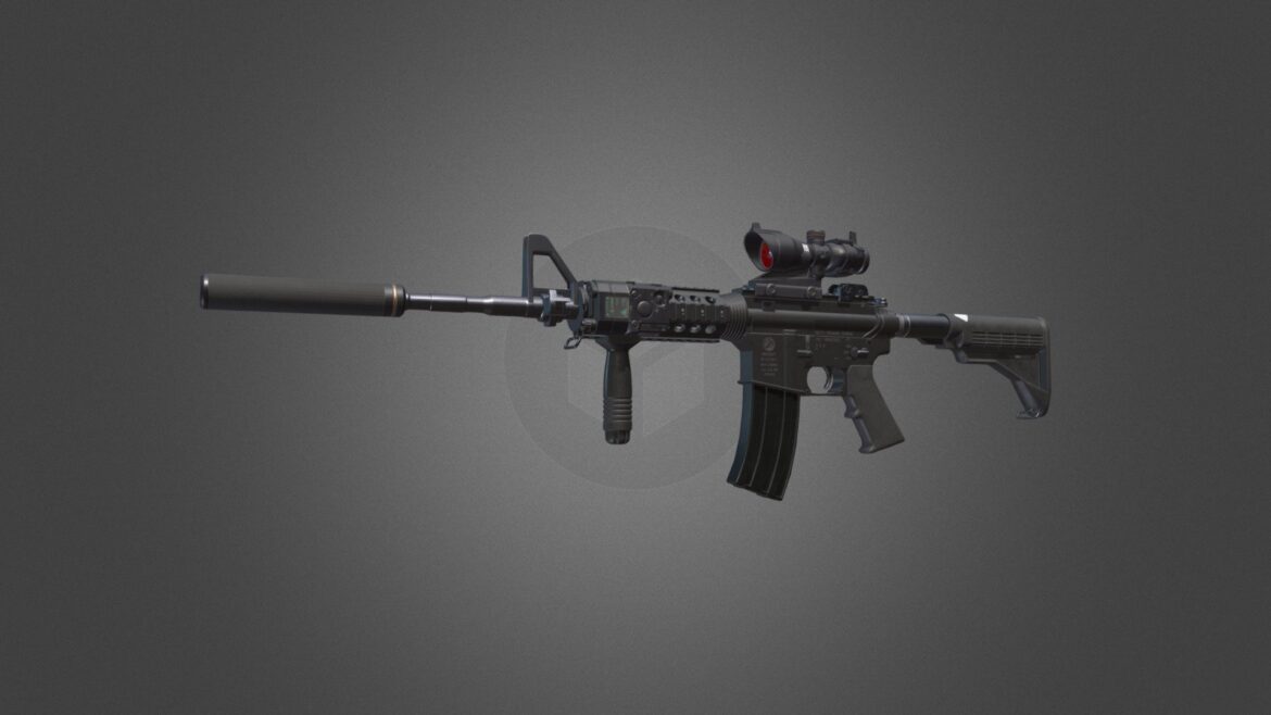 m4 carbine 3d model
