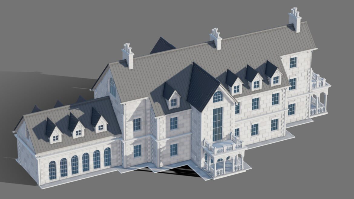 mansion 02 3d model